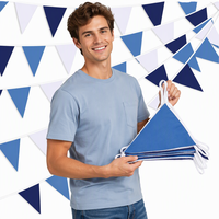 Drapeaux de décoration de fête personnalisés en tissu polyester écologique durable de haute qualité