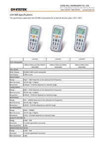 Gwinstek Lcr-916/915/914 เป็นเครื่องวัดแบบพกพาหน้าจอคู่ที่ใช้งานได้หลากหลาย สะดวกสบาย และทันสมัย สอบถามราคาได้ - Product Image 3