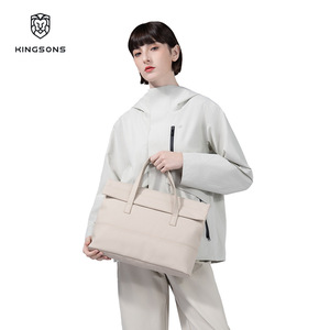 Kingsons Women's Tote Bag Water Resistant Solid Color Large Capacity Everyday Commuter Bag White Olive Green Black Blue Coffee - Product Image 3