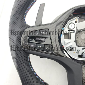 Volante Deportivo de Fibra de Carbono Perforada en Cuero, el Más Popular para BMW Serie G, M3 G20 G30 G80 M4 G82 M5 CS - Product Image 4