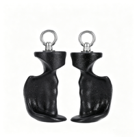 Poignées ergonomiques texturées antidérapantes pour machine à câble, avec œillets en PP, robustes, pour entraînement à domicile, tirage vertical, rame, exercices pectoraux