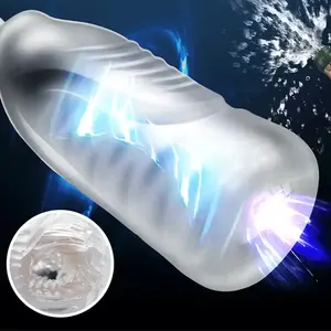 Masturbador masculino de succión, vibrador, Vagina, masturbación automática, simulador de ventosa, Vagina Oral, Juguetes sexuales para hombres y adultos