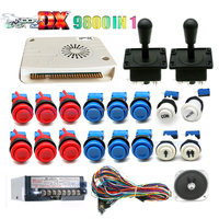 Pandara Saga DX 9800 1-en-1 jeu Kit de bricolage américain bâton boutons boîte de jeu d'arcade pièce poussoir pièces de Machine jeux à pièces