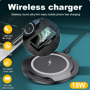 <span class=keywords><strong>Chargeur</strong></span> rapide 15W, <span class=keywords><strong>chargeur</strong></span> inductif, station de recharge <span class=keywords><strong>sans</strong></span> <span class=keywords><strong>fil</strong></span> pour Iphone, <span class=keywords><strong>Samsung</strong></span>, Huawei, Xiaomi - Product Image 6