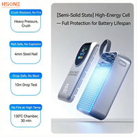 OEM/ODM Vente en gros Batterie externe semi-solide 20000mAh 45W/65W PD à charge rapide pour 4 appareils avec écran TFT circulaire IA MH857C