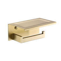 Porte-rouleau de papier toilette mural en acier inoxydable, support de rangement pour mouchoirs de cuisine, accessoires de salle de bain antirouille