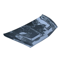 Capot en fibre de carbone de style JS avec capot ventilé, état neuf, comprend des clips pour Honda Jazz FIT 2004-2007