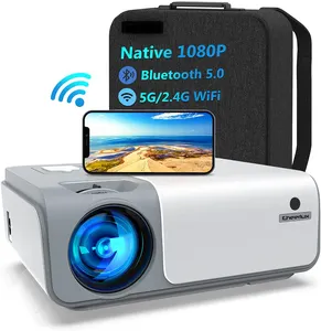 CHEERLUX 풀 HD 프로젝터 1080p 비머 LED LCD 4000 루멘 WIFI 5G 스마트 휴대용 홈 시어터 미니 프로젝터 교육