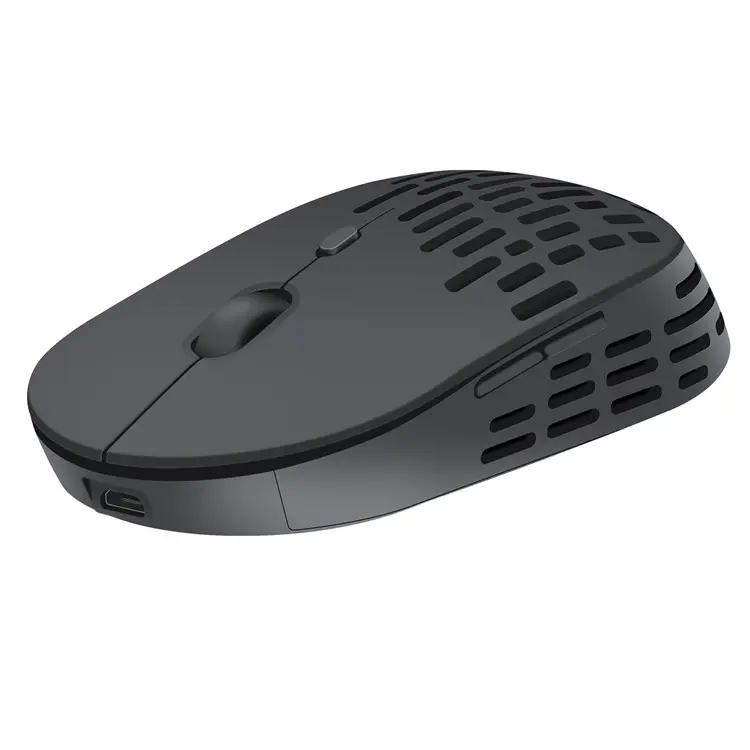 Mouse ricaricabile wireless Aikun-Mouse ottico Cordless a piena velocità 2.4G, ricevitore Nano USB-mouse RGB wireless 5D