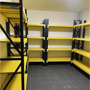 Tailles étagères en acier personnalisées étagère de stockage d'entrepôt robuste étagère de stockage 4 couches