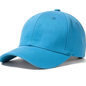Gorra de Béisbol Azul de 6 Paneles, Ajustable, Unisex, Estilo Casual, Color Sólido, Tela de Algodón, para Adultos, Estilo para las Cuatro Estaciones - Product Image 1