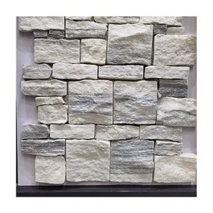 Exterior Wall Tiles Cover Deco Stone Cement Stacked Culture Stone Graphic Design Modern Good Wall Cladding Decorative Natural