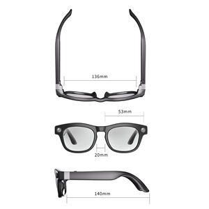<span class=keywords><strong>Gafas</strong></span> de Traducción Inteligentes con Cámara de 12 Millones de Píxeles, Grabación de Video 1080P, 32 GB de Almacenamiento, Música ENC BT, Resistentes al Agua IPX-5 - Product Image 5