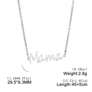 Collar de Cadena con Colgante de Acero Inoxidable y Oro de 18K para Mamá, Regalo del Día de la Madre para Abuela, <span class=keywords><strong>Mi</strong></span> Mamá - Product Image 2