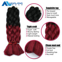 Extensions de cheveux synthétiques Yaki en vrac au prix le plus bas pour femmes noires, faciles à tresser, synthétiques, 24 pouces, 100g, cheveux pour tresses jumbo