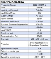 Module RF de test CEM à semi-conducteurs ultra large bande Dewin 30-512 MHz 300-2700 MHz Amplificateur de puissance 100 W pour SDR, radar, GPS, satellite et sécurité