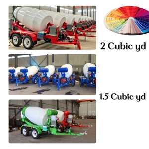 EPA mesin bensin 3-5CBM <span class=keywords><strong>Mobile</strong></span> semen pencampuran Drum beton <span class=keywords><strong>Mixer</strong></span> Trailer truk garansi satu tahun - Product Image 2