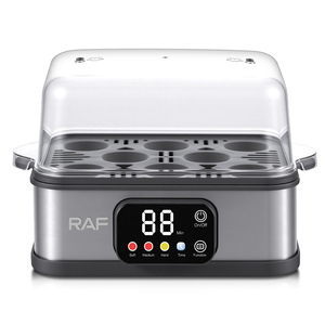 หม้อต้มไข่ RAF 300W สำหรับไข่ได้ถึง 8 ฟอง พร้อมหน้าจอดิจิตอล ใช้งานง่าย ป้องกันความร้อนเกิน ใช้ในบ้าน หม้อต้มไข่ RAF สำหรับใช้ในบ้าน วัสดุพลาสติก เช่น ตัวอย่างเช่น - Product Image 3