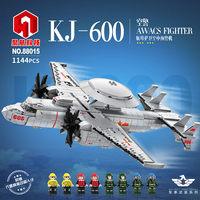 Juhang 88015 nouvelle série militaire blocs de construction jouets de combat ensemble KJ-600 Awacs avion de chasse pour jouets de construction