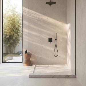 Base de douche rectangulaire en pierre avec couvercle de drain, accessoire élégant pour salle de bain, OEM BST-008A-CARA Malaisie - Product Image 1