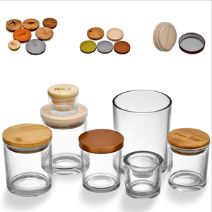 Bougies auriculaires portables, aromathérapie, thé en or clair, pot en verre, porte-bougie transparent avec couvercle galvanisé, 50 pièces - Product Image 2