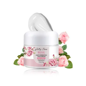 Private Label crema di rosa naturale idratante Anti-età nutriente Niacinamide sbiancante idratazione profonda cura della pelle crema per il viso