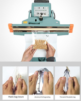 Machine de scellage thermique verticale automatique à impulsion pour sachets, sacs plastiques, bouteilles et canettes, avec pédale, 220V/110V