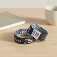 Bracelet RFID promotionnel personnalisé en tissu extensible 13,56 MHz, écologique, pour événements et paiement sans argent liquide lors de festivals