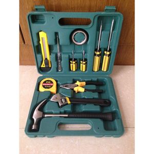 Emergency Tool Kit 12 Piece Green Household Automotive Repair Set - Product Image 1