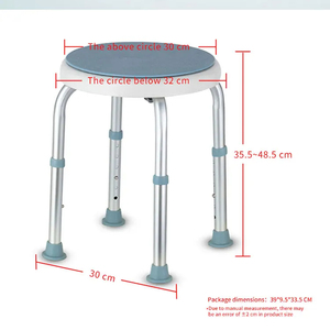 <span class=keywords><strong>Chaise</strong></span> de <span class=keywords><strong>douche</strong></span> de salle de bains à cercle réglable simple BQ103C pour personnes âgées et handicapées - Product Image 2