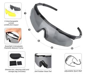 サングラス屋外自転車眼鏡屋外アクティビティCSゲーム高耐衝撃防霧射撃戦術安全メガネ - Product Image 5