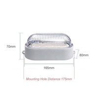 Lampu LED 8W IP65 Tahan Air Bahan PC untuk Cold Storage dengan 6000K Daylight Alert Desain Industrial untuk Dapur Rumah AC 85-265V