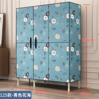 Organisateur de stockage en tissu Non tissé, tissu pliable, transportable, armoire à vêtements, avec porte en planche rigide