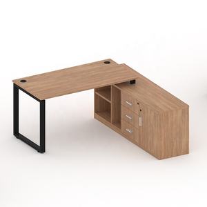 Guangzhou <span class=keywords><strong>BERSON</strong></span> muebles nuevo diseño Escritorio de lujo muebles de oficina un lado con marco de gabinete - Product Image 1
