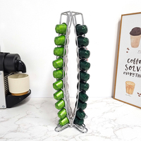 Support rotatif à 360 degrés pour 40 capsules de café, support de rangement pour capsules Nespresso, présentoir pour capsules de café