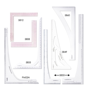 Règle spéciale multifonctionnelle pour la coupe de vêtements à angle carré Règle à dessin à 90 degrés Grand angle droit - Product Image 2