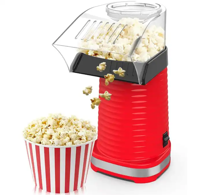 Air Popper Popcorn Maker Electric Hot Air Popcorn Popper Maker for Home  Healthy Hot Air Swirling Popcorn Popper EU Plug