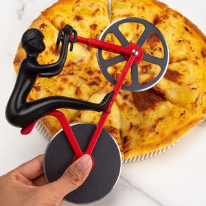 Accesorio para <span class=keywords><strong>Pizza</strong></span>, Cortador de <span class=keywords><strong>Pizza</strong></span> con Ruedas de Acero Inoxidable, Cortador de <span class=keywords><strong>Pizza</strong></span> con Soporte - Product Image 5