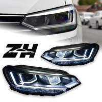 Ensemble de phares de remplacement pour Volkswagen Touran 2016-2020, mise à niveau aftermarket, projecteur LED bi-feux, feux de jour DRL, clignotants