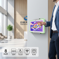 Tablette Android 8 pouces RK3568 avec écran tactile LED, Wi-Fi, interface USB, réseau RJ45 pour usage industriel Rockchip