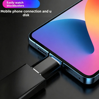 Adaptateur USB 3.0 Type-C vers USB, convertisseur OTG haute vitesse 5 Gbps avec connecteurs Type-C mâle et USB femelle