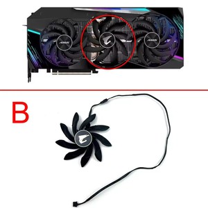 NOUVEAU Ventilateur de refroidissement PLD10015B12H 95MM 4PIN pour Gigabyte AORUS GeForce RTX 3070 <span class=keywords><strong>3080</strong></span> 3090 XTREME RX 6800 <span class=keywords><strong>6900</strong></span> <span class=keywords><strong>XT</strong></span> MASTER video Fans - Product Image 6