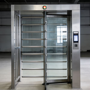 Tourniquet automatique à double/simple passage, pleine hauteur, étanche, de haute qualité, pour gymnases et immeubles de bureaux - Product Image 4