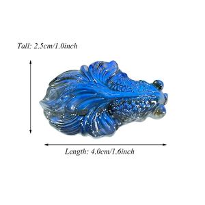 بيع بالجملة ديكورات كريستال لابرادوريت منحوتة يدويًا طبيعية عالية الجودة ذهبية روحية منحوتات زرقاء فلاش - Product Image 2