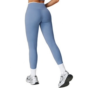 Leggings de yoga taille haute antibactériens, effet push-up, extensibles dans quatre directions, en Spandex/Nylon, pour femme - Product Image 3