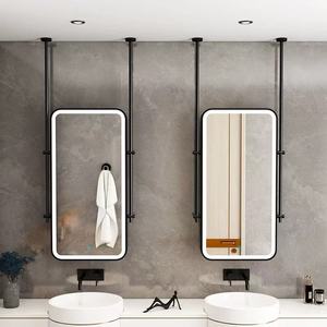 Miroir <span class=keywords><strong>de</strong></span> <span class=keywords><strong>salle</strong></span> <span class=keywords><strong>de</strong></span> <span class=keywords><strong>bain</strong></span> d'hôtel à cadre métallique avec capteur <span class=keywords><strong>de</strong></span> luminosité et gradation progressive, qualité hôtelière - Product Image 2