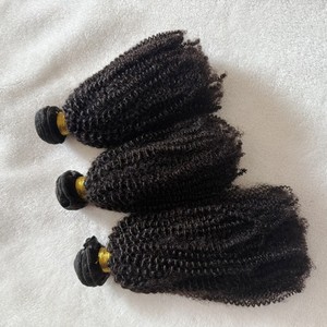 4b/4c Peruvian Human <strong>Hair</strong> Bundles with Closure 4x4 5x5 Afro Kinky <strong>Curly</strong> <strong>Hair</strong> <strong>Pieces</strong> Custom Size 6x6 - Product Image 2