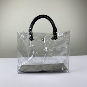 Môi trường tái chế phụ nữ thời trang vai trong suốt Tote Vai Túi ví túi xách PVC DIY Túi Kit - Product Image 3