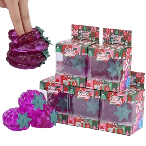 Nouveau produit transfrontalier : Bonbon de malt aux raisins violets de Noël, jouet anti-stress souple et rebondissant, décompression, décoration d'Halloween en caoutchouc - Product Image 3