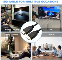 Câble HDMI ZOGUO 2K 144Hz à Taux de Rafraîchissement Élevé - Câble Vidéo Plaqué Or 24K 1080P/144Hz